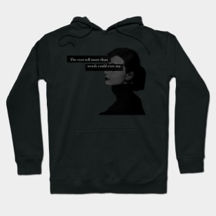 Vintage, retro, quote, aesthetic, black, black and white, classy, fashion, dark, inspiration, artsy Hoodie